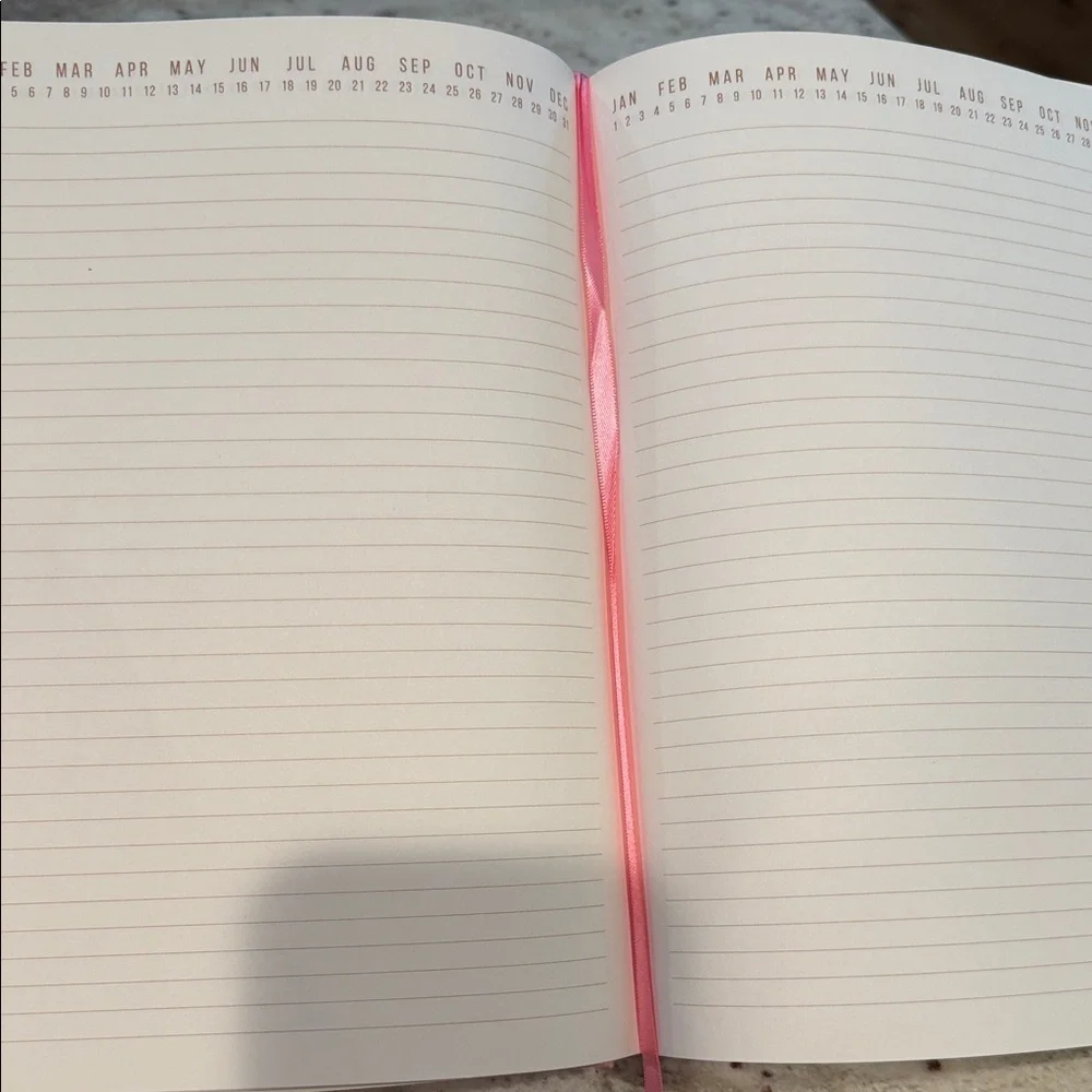 Pink Gold Embossed “Grow With The Flow” Journal